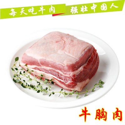 【真原切】内蒙科尔沁冷鲜牛胸肉国产黄牛肉非冷冻3斤