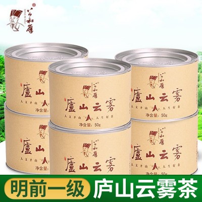 厂家庐山云雾茶绿茶明前新茶清香型茶叶高山春茶绿茶罐装批发