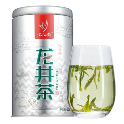 忆江南茶叶春茶罐装绿茶杭州钱塘龙井茶厂家直销500g现货批发